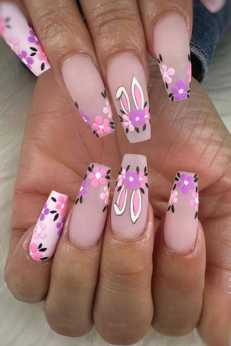Quiet Luxury Bunnies: Minimalist Easter Nail Ideas & Maximalist Sparkle